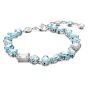 Swarovski Gema Bracelet Mixed Cuts - Blue with Rhodium Plating 5666018