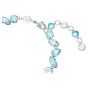 Swarovski Gema Bracelet Mixed Cuts - Blue with Rhodium Plating