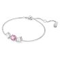 Swarovski Mesmera Bracelet Mixed Cuts - Pink with Rhodium Plating 5668361