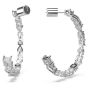 Swarovski Mesmera Hoop Earrings - White with Rhodium Plating 5672834