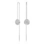 Swarovski Meteora Drop Earrings - White with Rhodium Plating 5683448