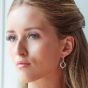 Kit Heath Alicia Grande Silver Drop Earrings