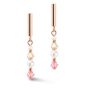 Coeur De Lion Princess Pearls Earrings - Rose Gold and Light Rose 6022211920
