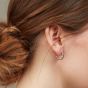 Kit Heath Desire Kiss Heart Semi Hoop Stud Earrings 60GKRP