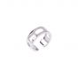 Les Georgettes Girafe 8 mm Silver Finish Ring 70321261608
