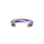Les Georgettes Sultane 8mm Silver and Zirconia Bangle