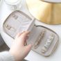 Stackers Taupe Compact Jewellery Roll Travel Case