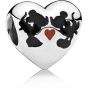Pandora Minnie Mouse & Mickey Mouse Kiss Charm 791443ENMX
