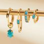 Ania Haie Turquoise Drop Wave Huggie Hoop Earrings - E044-05G