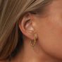 Timi Ida Bubbly Hoop Earrings Stainless Steel Silver 8442301