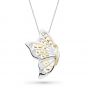Kit Heath Blossom Flyte Butterfly White Topaz Statement Necklace KH90350WT