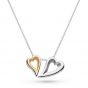 Kit Heath Desire Love Story Gold Tender Together Heart Necklace 90522GDS