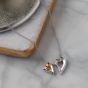 Kit Heath Desire Love Story Gold Tender Together Heart Necklace 90522GDS