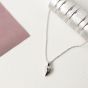 Kit Heath Desire Kiss Rhodium Plate Mini Heart Necklace 90BJ028 