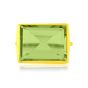 Shyla London Lenny Square Cocktail Ring - Soft Green