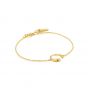 Ania Haie Luxe Curve Bracelet - Gold 
B024-01G