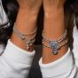 Annie Haak Santeenie Silver Charm Bracelet - Robin