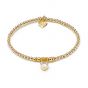 Annie Haak Golden Heart Crystal Charm Bracelet