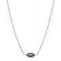 Annie Haak Marquise Silver Chain Necklace - Hematite