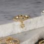 Annie Haak Mini Charm Gold Ring - Open Star R0110