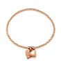 Annie Haak Santeenie Rose Gold Charm Bracelet - Puffed Heart