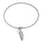 Annie Haak Santeenie Silver Charm Bracelet - Feather