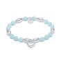 Annie Haak Amazonite Solid Heart Silver Bracelet B2209-17