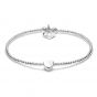 Annie Haak Dainty Boxed Heart Silver Bracelet B0062-17