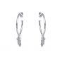 Annie Haak Feather Silver Hoop Earrings E0149