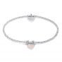 Annie Haak Gala Silver Charm Bracelet - Dusky Pink B0997-17