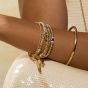 Annie Haak Indigo Gold Charm Bracelet - Angel Wing