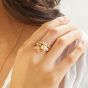 Annie Haak Mini Charm Gold Ring - My Guardian Angel R0173