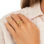Annie Haak Mini Charm Gold Ring - Open Star R0110