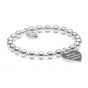 Annie Haak Orchid Silver Charm Bracelet - Love You To The Moon And Back