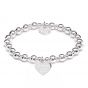 Annie Haak Orchid Silver Charm Bracelet - Laughter Love Life