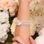 Annie Haak Pearl Mini Orchid Silver Charm Bracelet - Love you