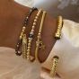 Annie Haak Pipa Boxed Star Gold Charm Bracelet B2086