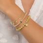 Annie Haak Seri Smoked Topaz Gold Bracelet B2164-17