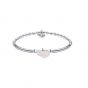 Annie Haak Siska Silver Charm Bracelet - Clear Crystal Heart