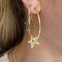 Annie Haak Star Hoop Gold Earrings E0166PR