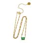 Amelia Scott Lola Emerald Cut Necklace with Green and Clear Zirconia