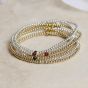 Annie Haak Aster Silver Bracelet - Emerald Green. Item code B2567-17