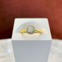 Brown & Newirth 'Astral' Gold Halo Engagement Ring