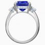 Swarovski Attract Cocktail Ring, Blue, Rhodium Plating 5515715