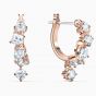 Swarovski Attract Pierced Earrings - Rose Gold Plating 5563118