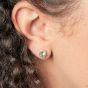 August Birthstone Earrings - Sterling Silver