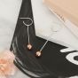 Ania Haie Orbit Solid Drop Earrings - Silver and Rose E001-02T