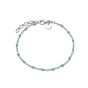 Daisy Treasures Turquoise Beaded Bracelet - Silver BBR02_SLV