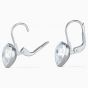 Swarovski Bella Heart Pierced Earrings - Rhodium Plated 5515191