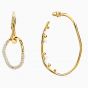 Swarovski Shell Pierced Earrings - Large - Gold-Tone Plating - 5520663